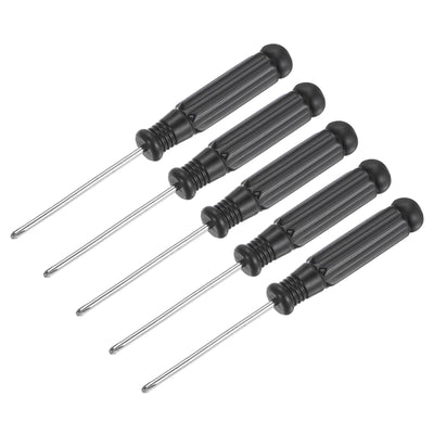 Harfington Uxcell Mini Phillips Screwdrivers, Cross Head with Black Handle for Small Appliances