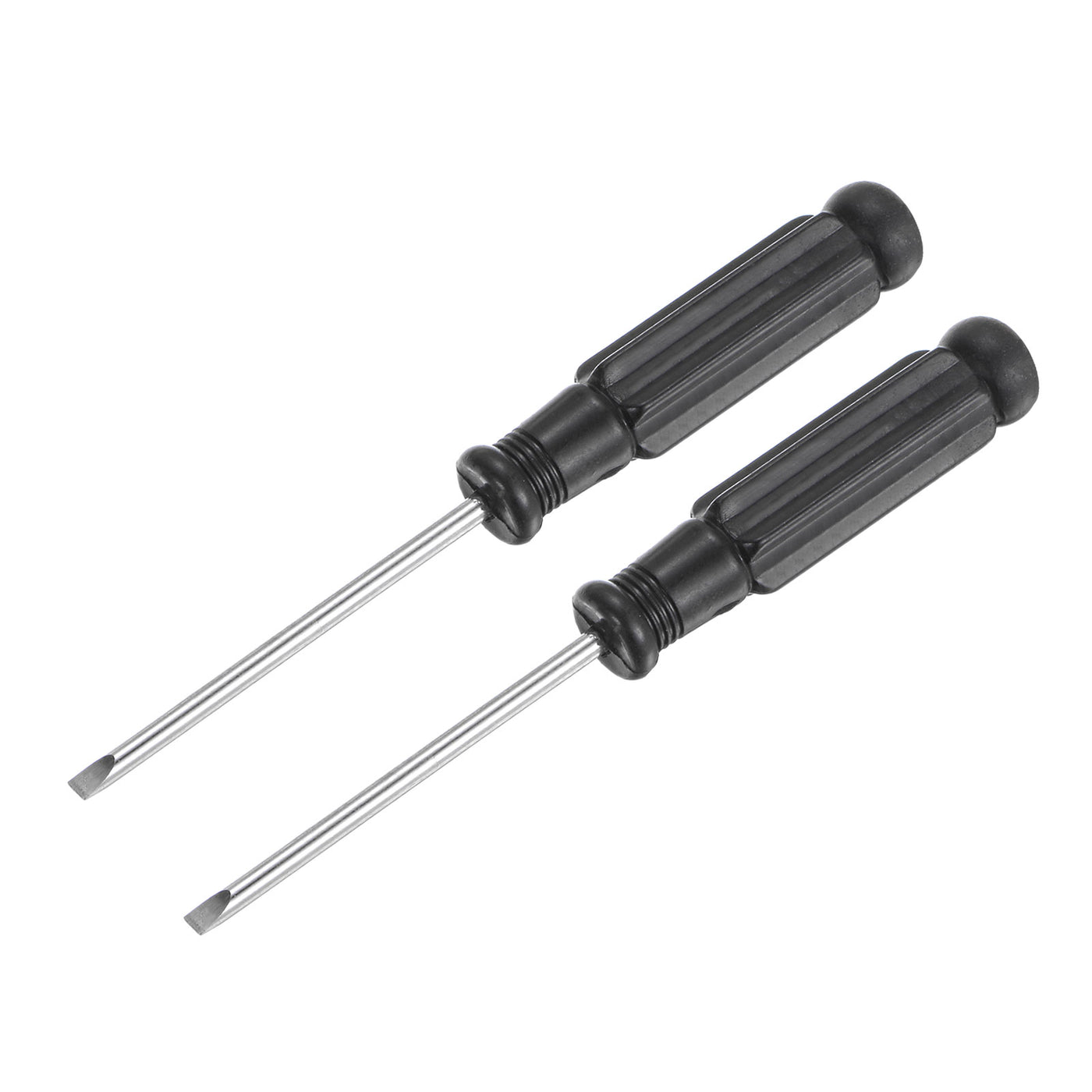 uxcell Uxcell Mini Slotted Screwdriver, Flat Head with Black Handle for Small Appliances