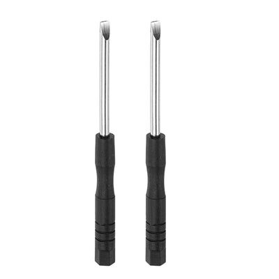 uxcell Uxcell Mini Slotted Screwdriver, 3.0mm Flat Head for Watch Eyeglasses Electronics Repair, 2 Pcs