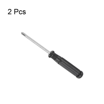 Harfington Uxcell Mini Phillips Screwdriver, Cross Head with Black Handle for Small Appliances