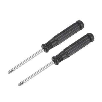 Harfington Uxcell Mini Phillips Screwdriver, Cross Head with Black Handle for Small Appliances