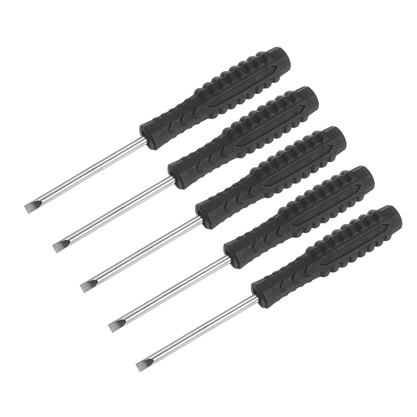 uxcell Uxcell Mini Slotted Screwdrivers, Flat Head with Non-Slip Handle for Small Appliances