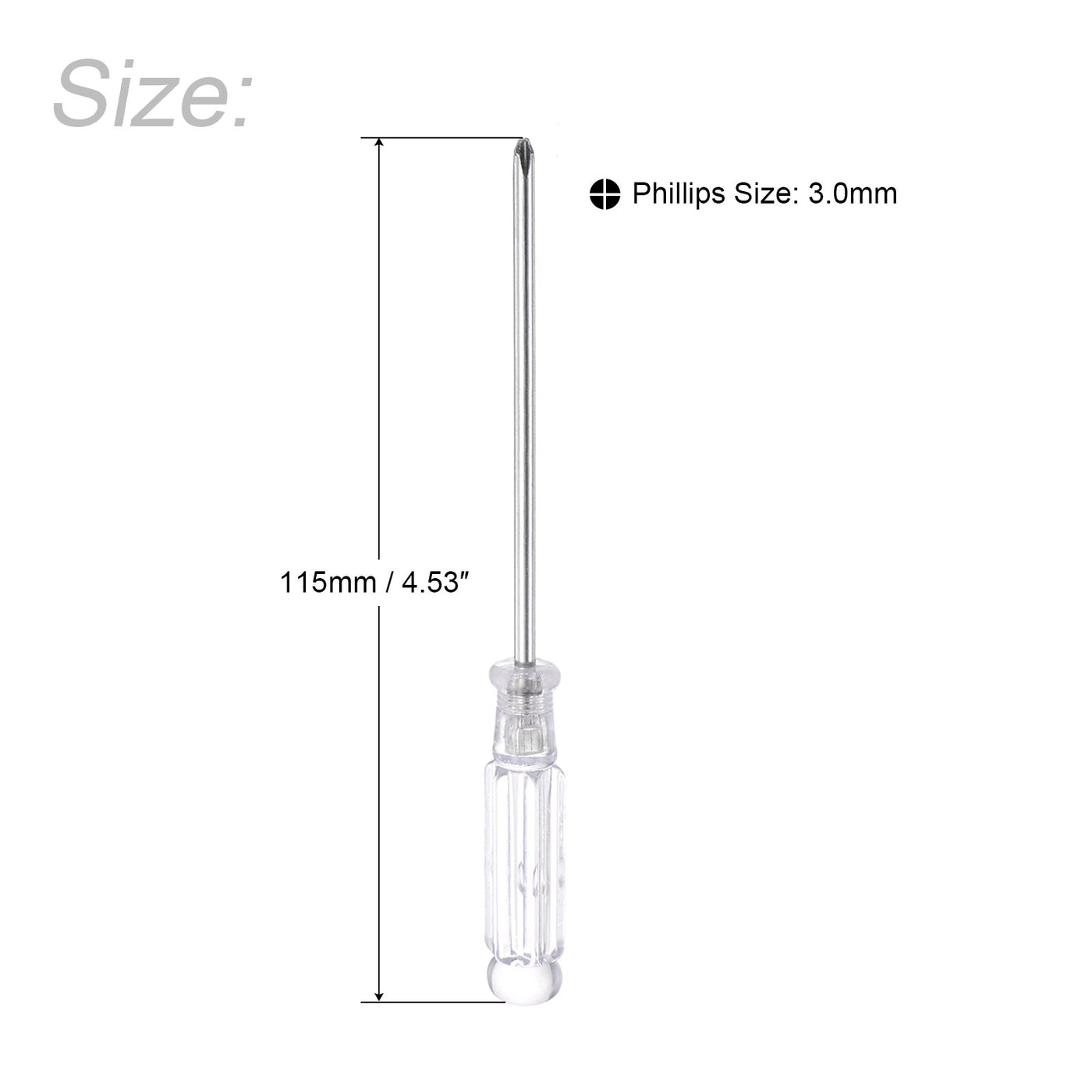 uxcell Uxcell Mini Phillips Screwdrivers, Cross Head Length for Small Appliances Repair