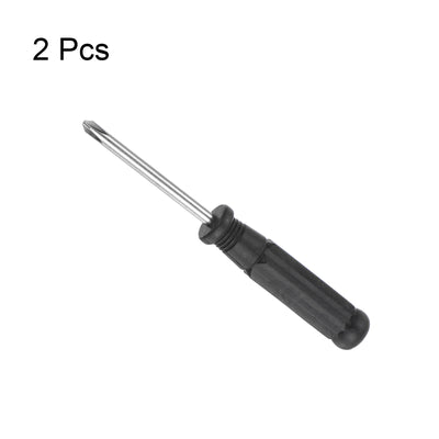 Harfington Uxcell Mini Phillips Screwdriver, Cross Head with Black Handle for Small Appliances