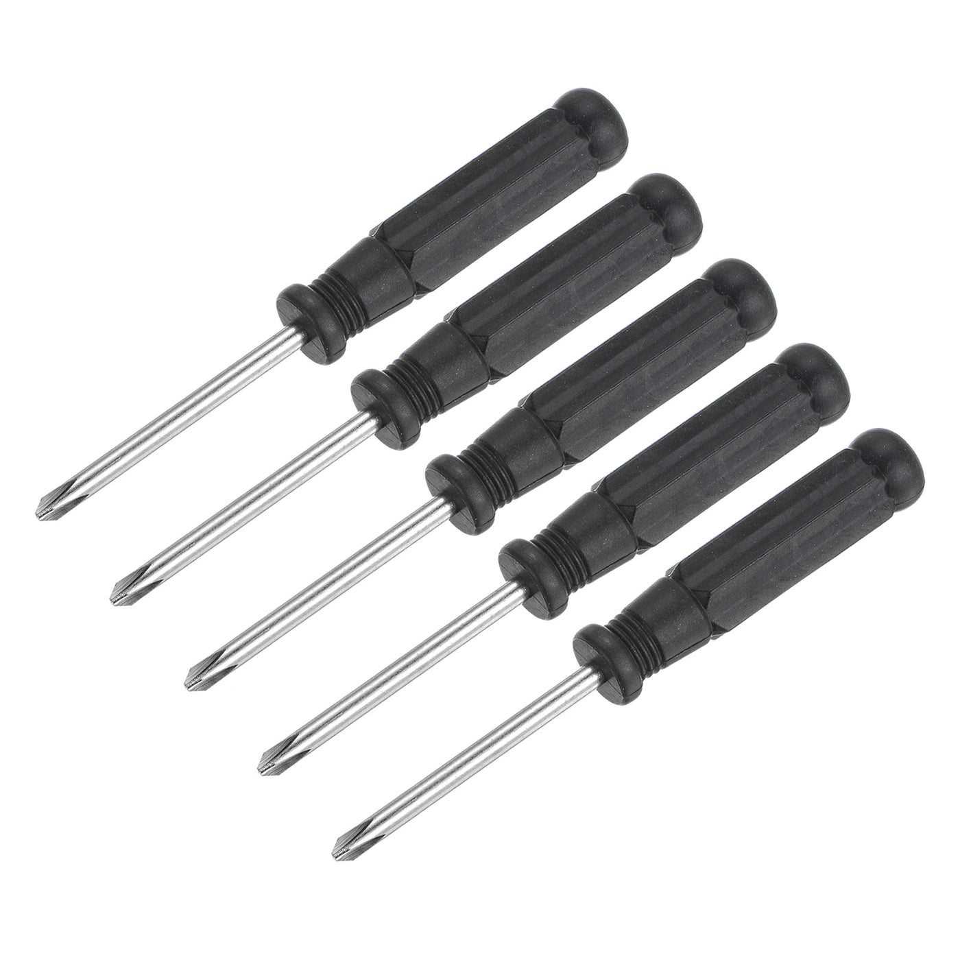 uxcell Uxcell Mini Phillips Screwdrivers, Cross Head with Black Handle for Small Appliances