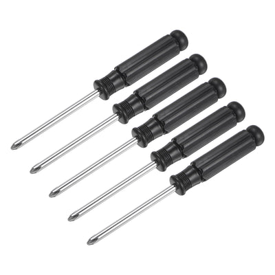 Harfington Uxcell Mini Phillips Screwdrivers, Cross Head with Black Handle for Small Appliances