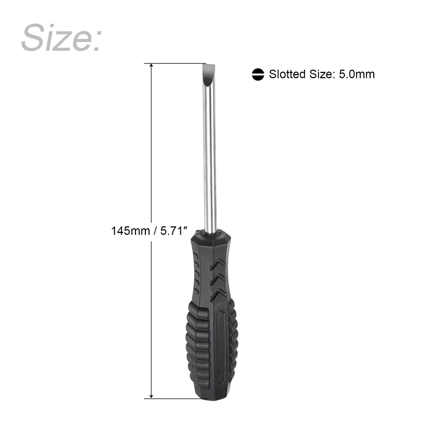 uxcell Uxcell Mini Slotted Screwdrivers, Flat Head with Non-Slip Handle for Small Appliances