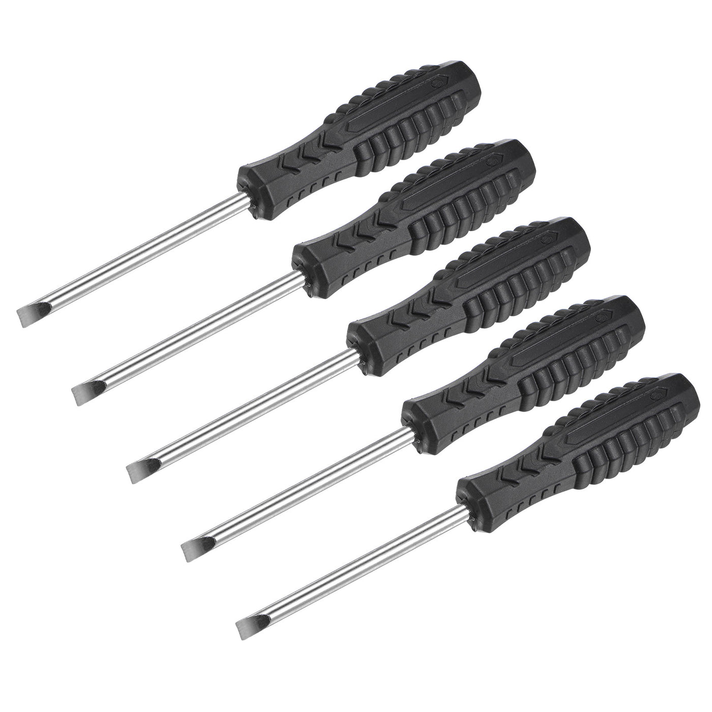 uxcell Uxcell Mini Slotted Screwdrivers, Flat Head with Non-Slip Handle for Small Appliances