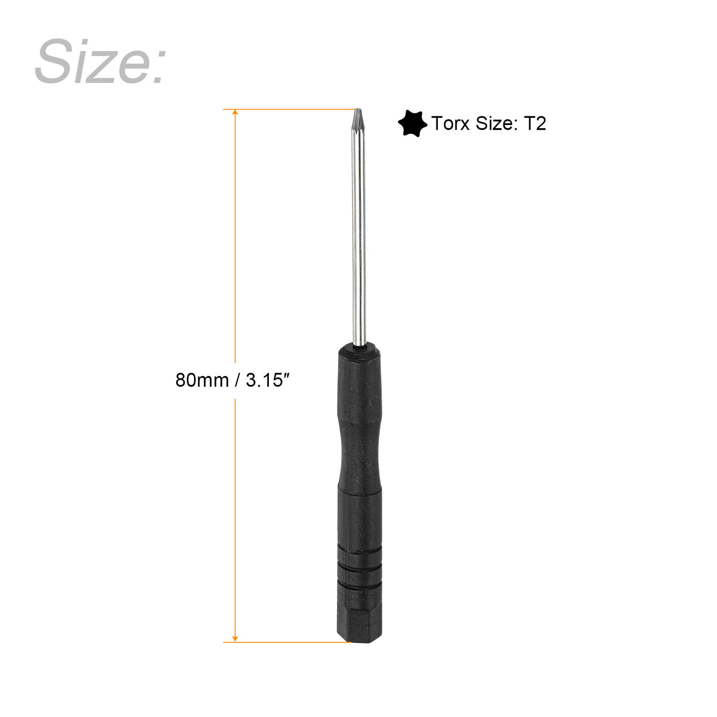 uxcell Uxcell Mini Torx Screwdriver, Star Head for Watch Eyeglasses Electronics Repair