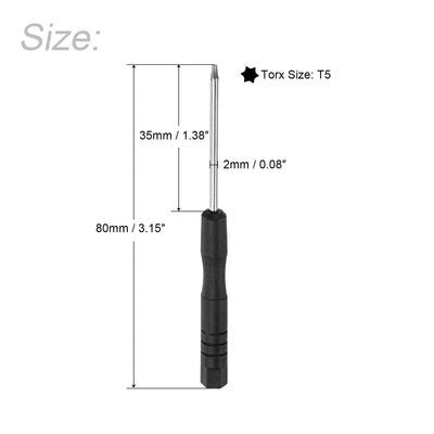 Harfington Uxcell Mini Torx Screwdriver, Star Head for Watch Eyeglasses Electronics Repair