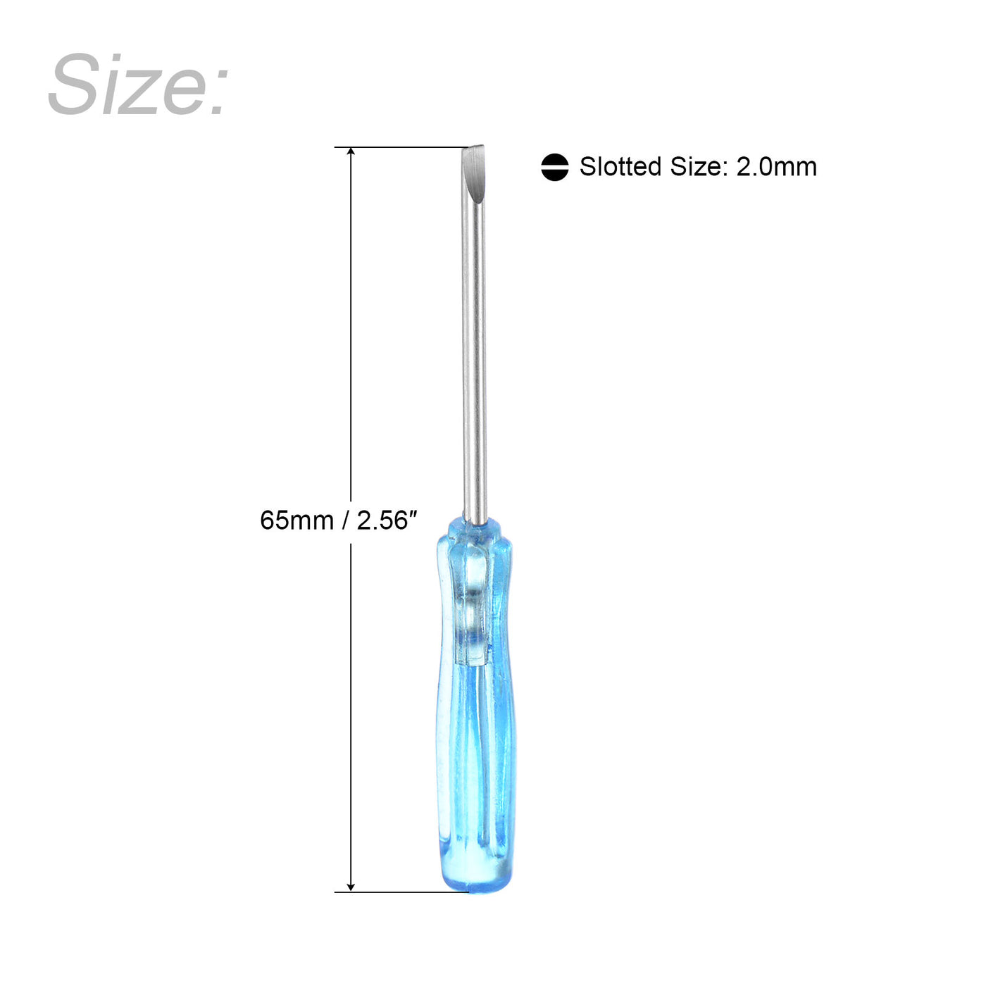 uxcell Uxcell Mini Slotted Screwdrivers, Flat Head Long for Small Appliances Repair