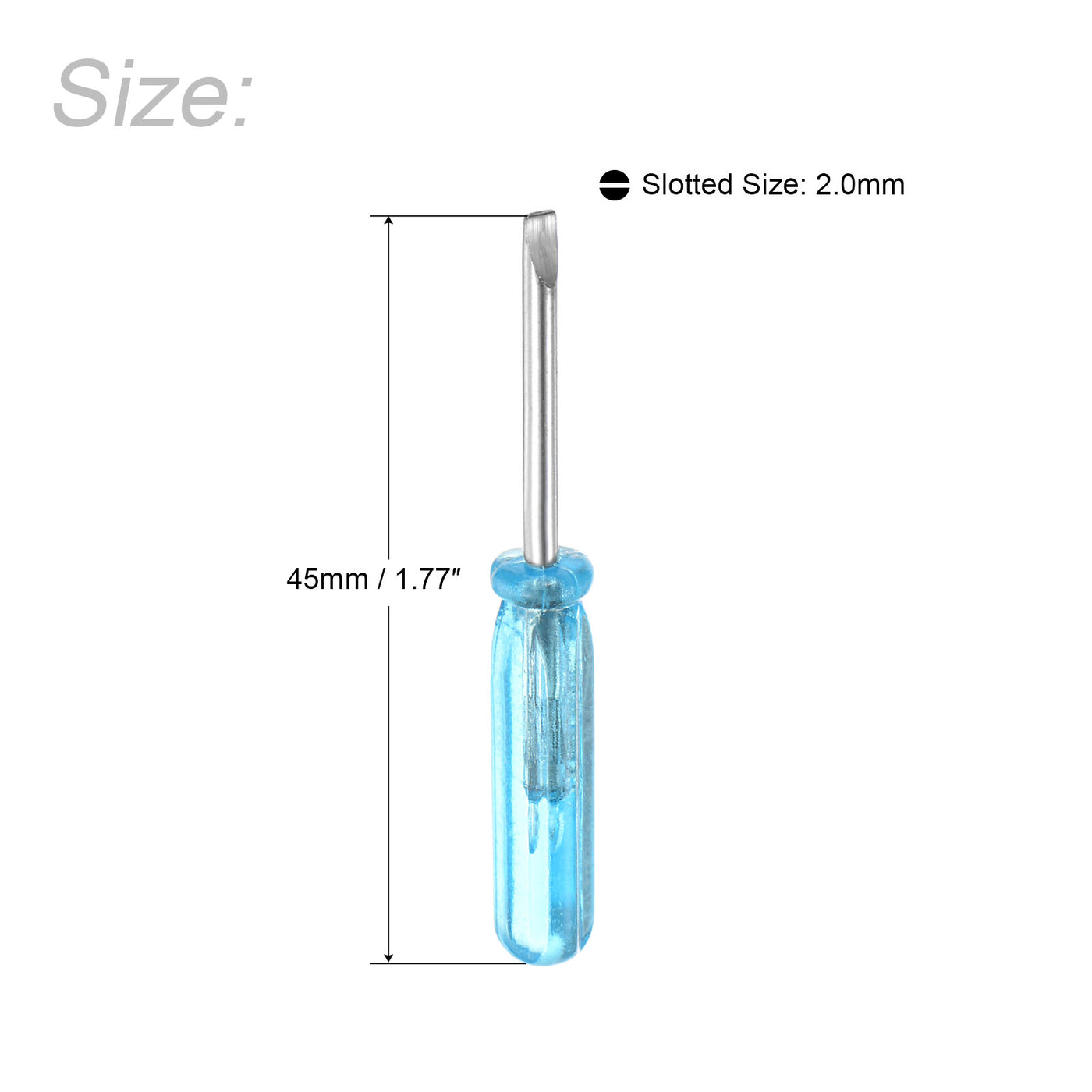 uxcell Uxcell Mini Slotted Screwdrivers, Flat Head Long for Small Appliances Repair