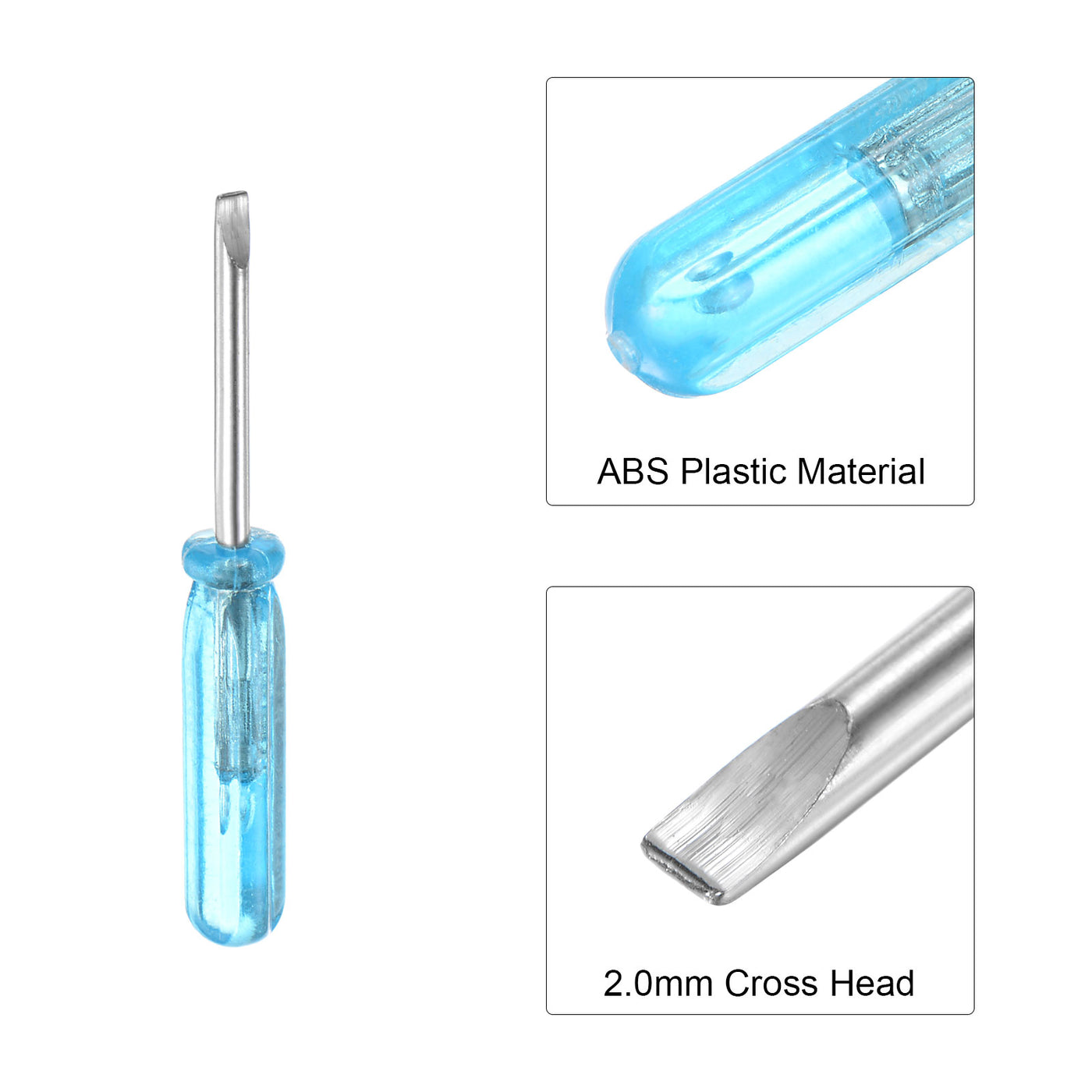 uxcell Uxcell Mini Slotted Screwdrivers, Flat Head Long for Small Appliances Repair