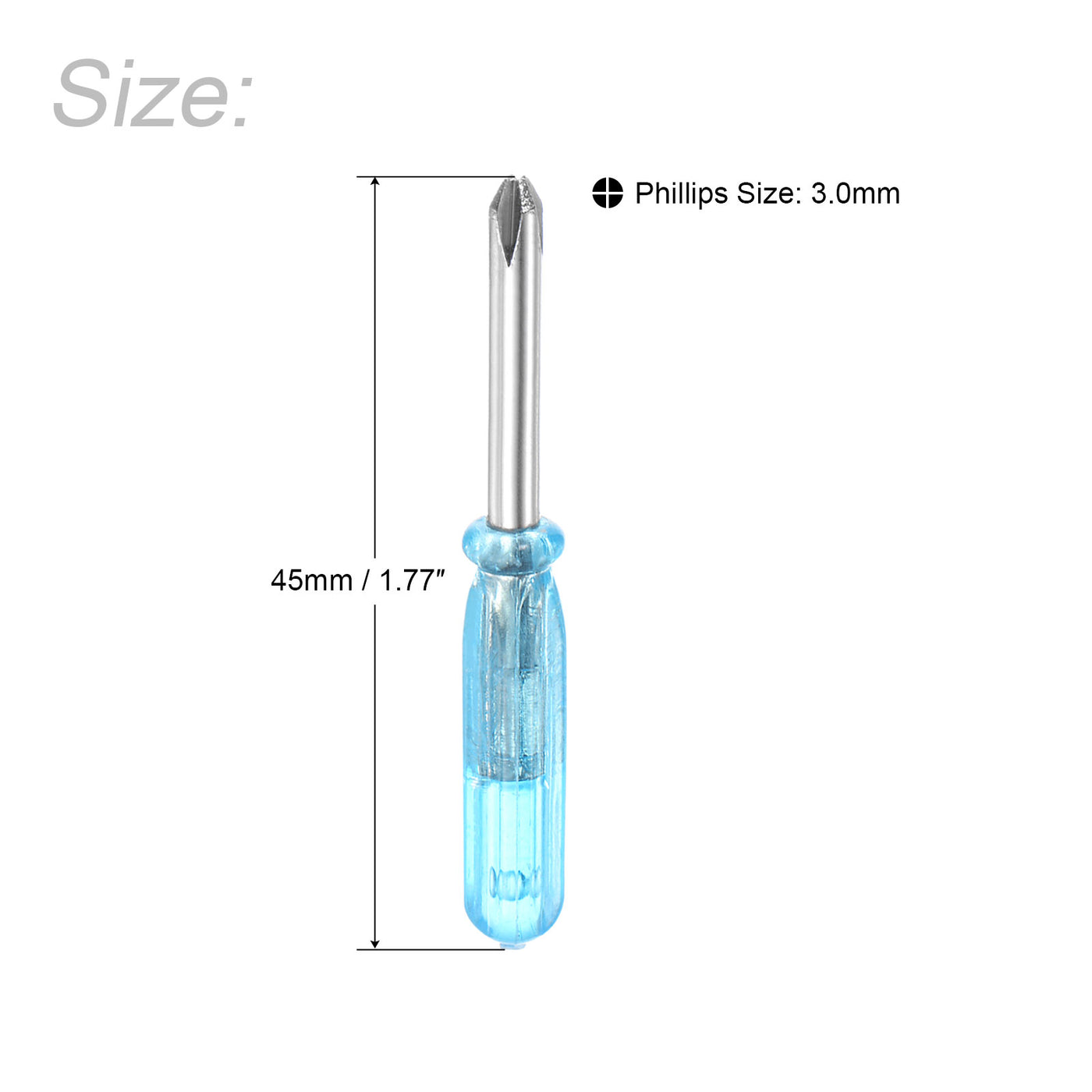 uxcell Uxcell Mini Phillips Screwdriver, Cross Head for Small Appliances Repair