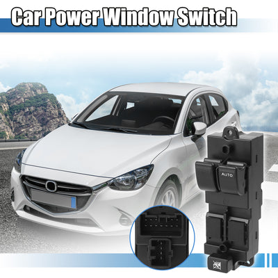 Harfington Power Window Switch Driver Side Power Window Master Control Switch UB9G-66-350 Replacement for Mazda Right-hand Drive Two Doors
