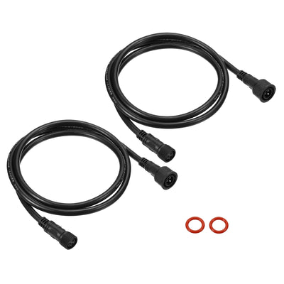 Harfington Extension Cable Wire Waterproof Connector with Male and Female at Both Ends