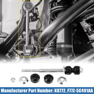 Harfington 2pcs Front Sway Bar Links K8772 Suspension Stabilizer Bar Link for Ford F-150 F-250 1997-1999 for Lincoln Navigator Blackwood F77Z-5C491AA