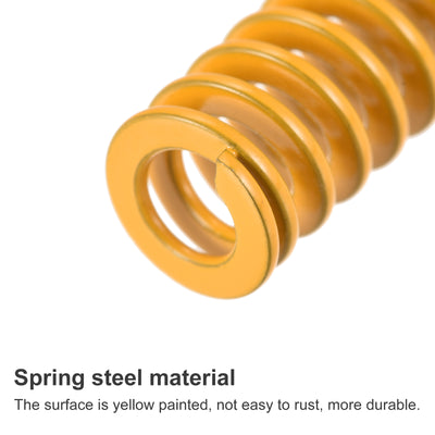 Harfington Uxcell Die Spring, 8mm OD 15mm Long 20pcs Stamping Light Load Compression Yellow