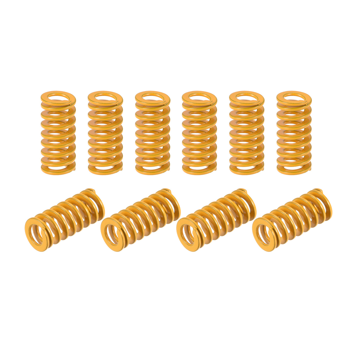 uxcell Uxcell Die Spring, 8mm OD 15mm Long 20pcs Stamping Light Load Compression Yellow