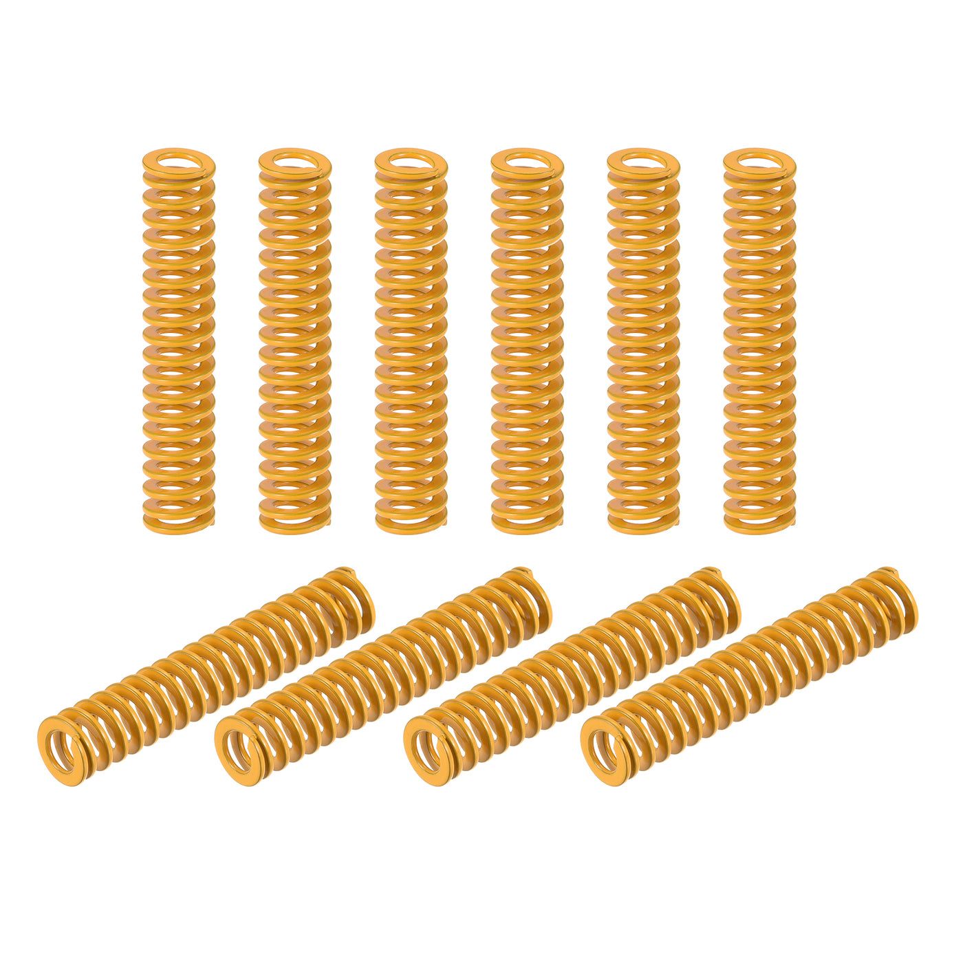 uxcell Uxcell Die Spring, 8mm OD 40mm Long 20pcs Stamping Light Load Compression Yellow