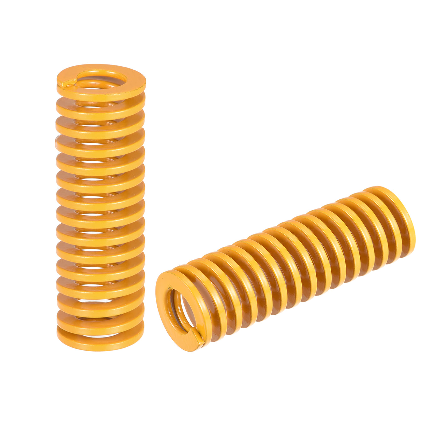 uxcell Uxcell Die Spring, 18mm OD 65mm Long 2pcs Stamping Light Load Compression Yellow