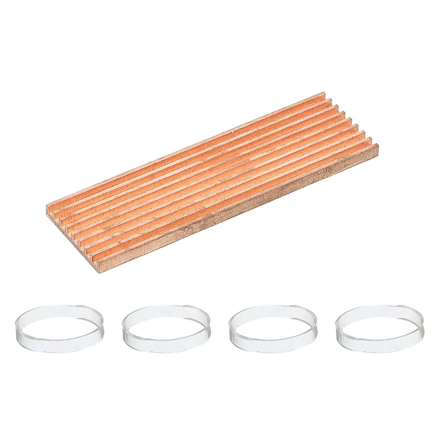 Harfington M.2 Heatsink Kit Pure Copper 70x21x3mm for M.2 2280 SSD Laptop