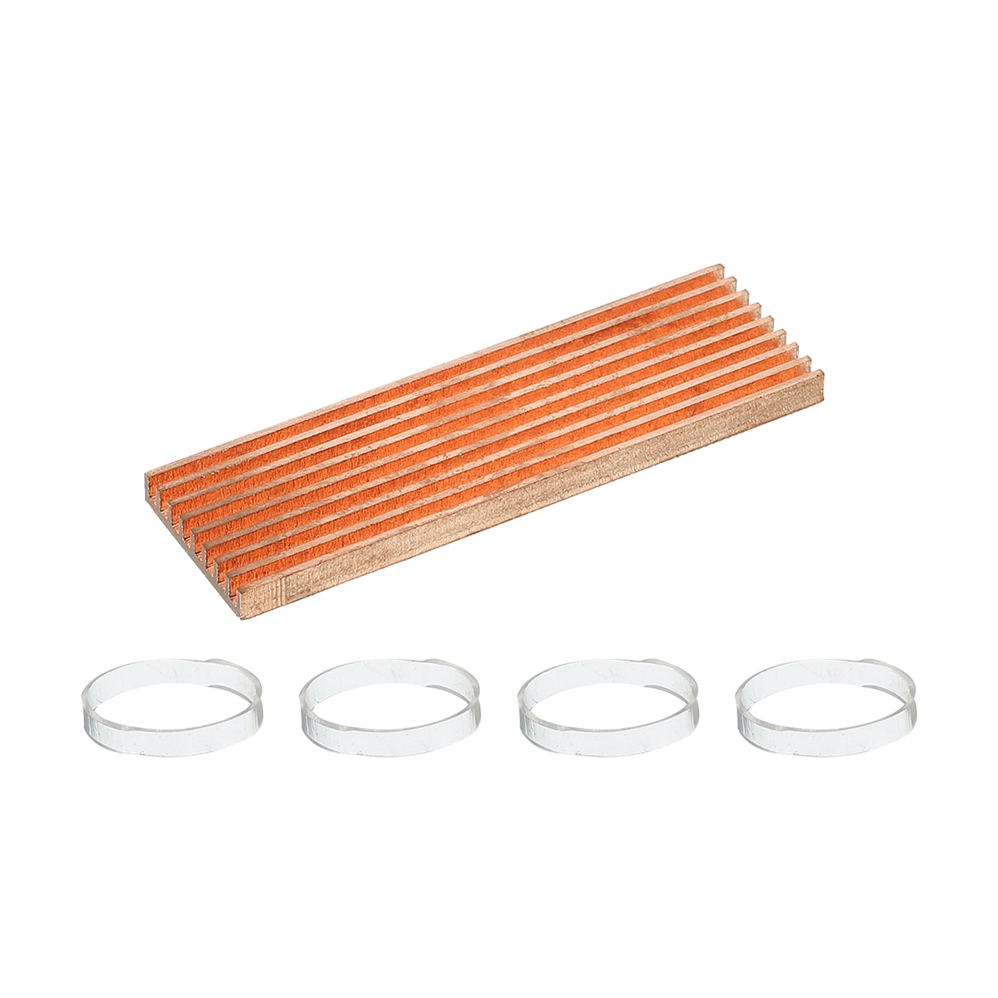 Harfington M.2 Heatsink Kit Pure Copper 70x21x4mm for M.2 2280 SSD Laptop