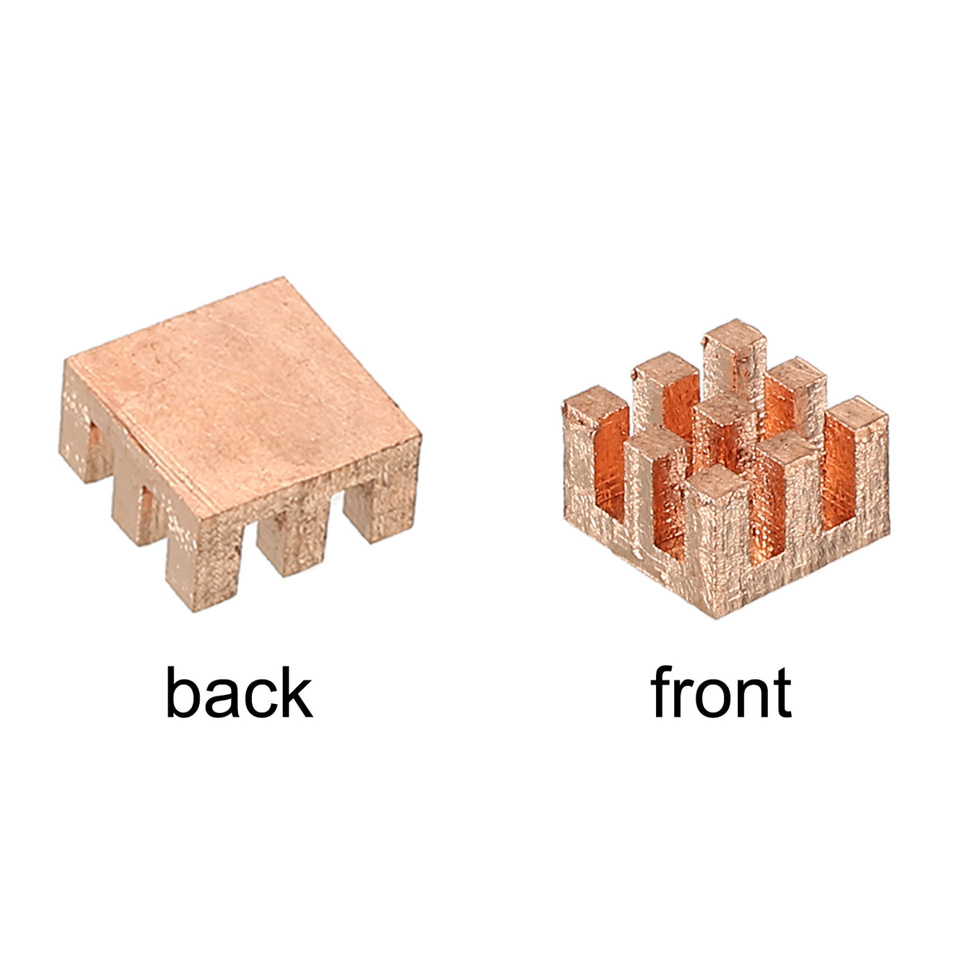 Harfington Heatsink Kit Pure Copper 8x8x5mm for IC MOS with Thermal Pads Pack of 5