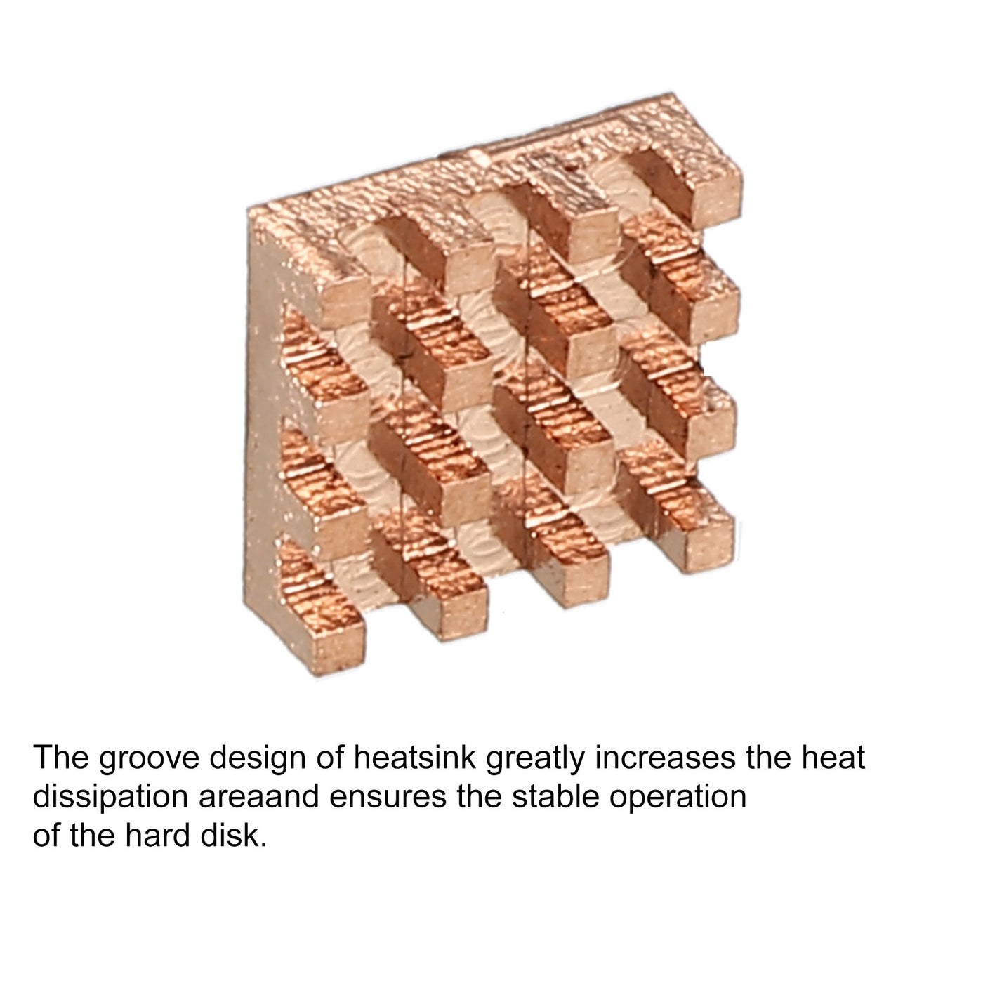 Harfington Heatsink Kit Pure Copper 9x9x3mm for IC MOS with Thermal Pads Pack of 5