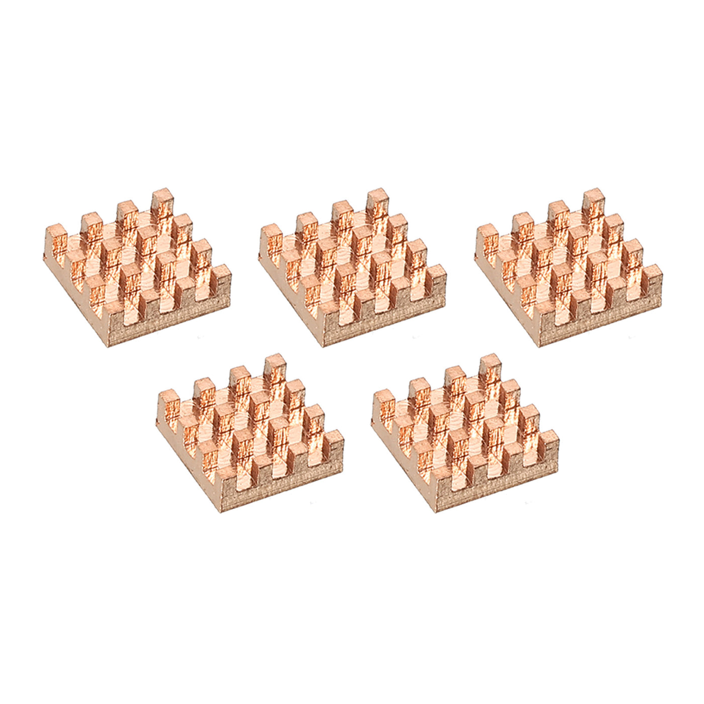 Harfington Heatsink Kit Pure Copper 9x9x3mm for IC MOS with Thermal Pads Pack of 5