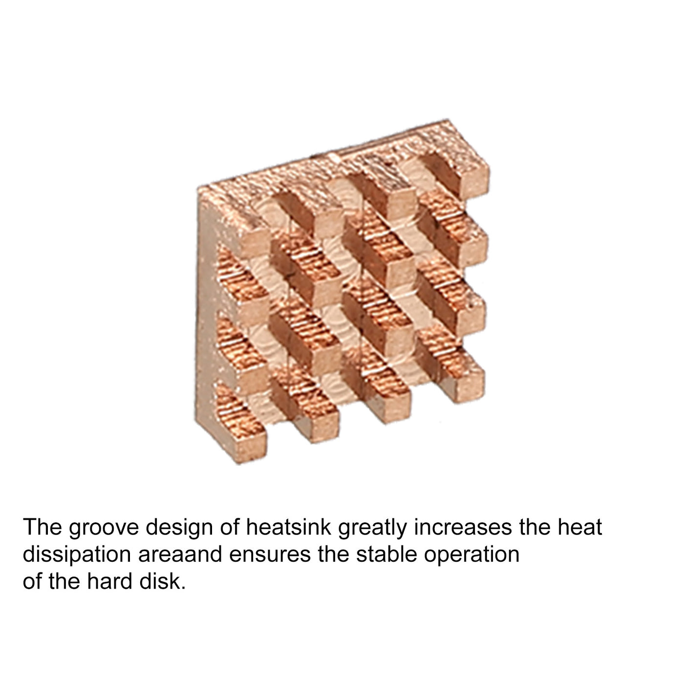 Harfington Heatsink Kit Pure Copper 9x9x4mm for IC MOS with Thermal Pads Pack of 5