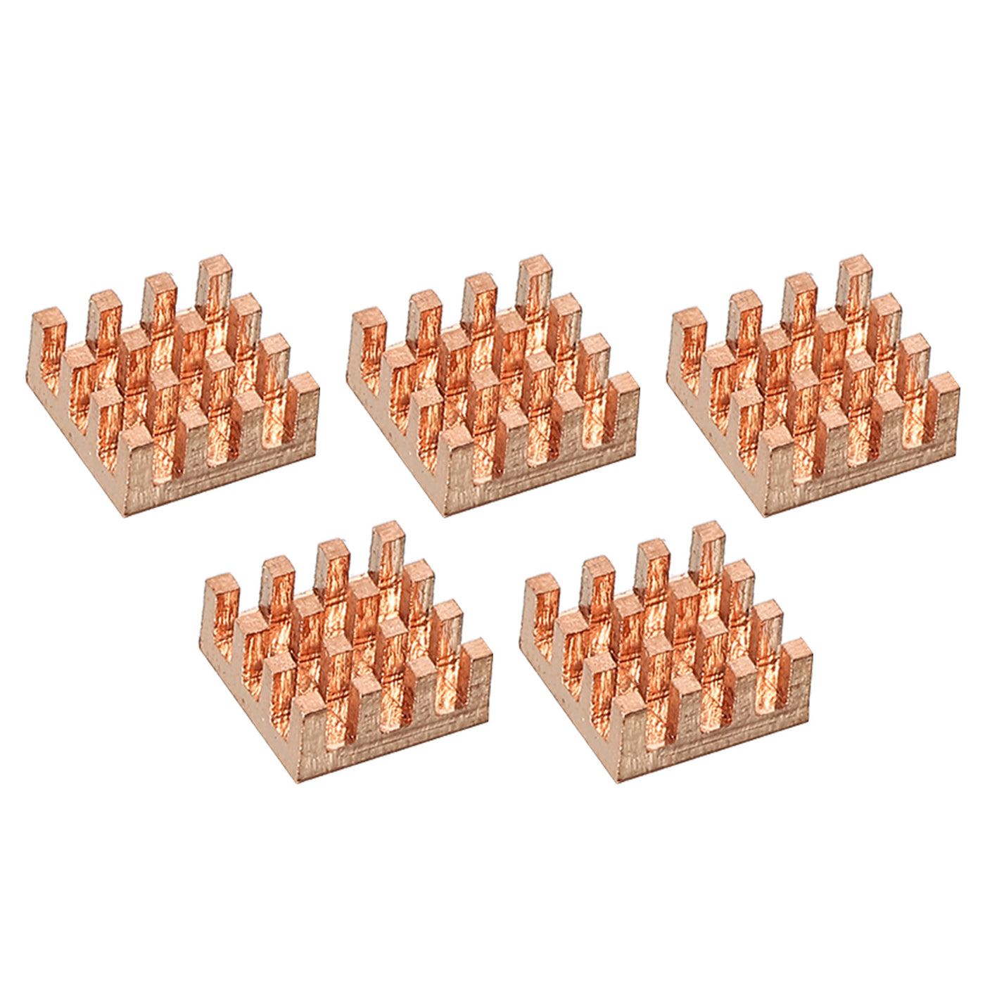 Harfington Heatsink Kit Pure Copper 9x9x4mm for IC MOS with Thermal Pads Pack of 5