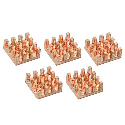 Harfington Heatsink Kit Pure Copper 9x9x4mm for IC MOS with Thermal Pads Pack of 5