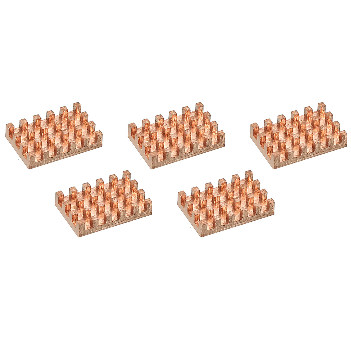 Harfington Heatsink Kit Pure Copper 14x9x3mm for IC MOS with Thermal Pads Pack of 5