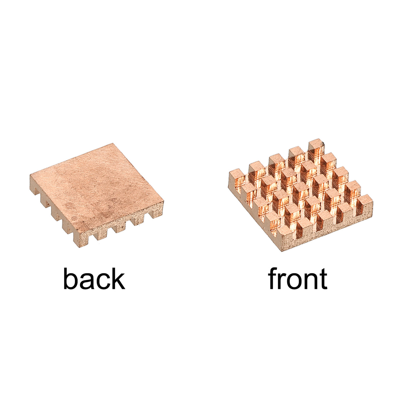 Harfington Heatsink Kit Pure Copper 14x14x3mm for IC MOS with Thermal Pads Pack of 5