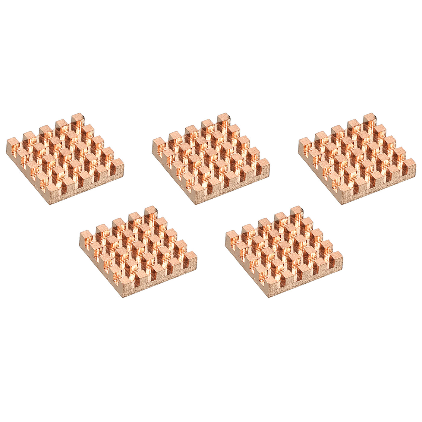 Harfington Heatsink Kit Pure Copper 14x14x3mm for IC MOS with Thermal Pads Pack of 5