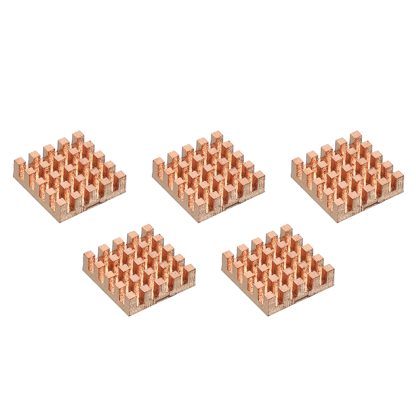 Harfington Heatsink Kit Pure Copper 14x14x4mm for IC MOS with Thermal Pads Pack of 5