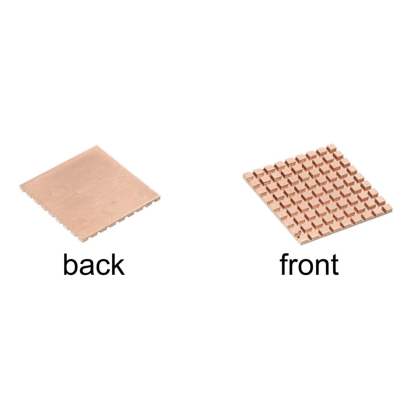 Harfington Heatsink Kit Pure Copper 40x40x2mm for IC MOS with Thermal Pads Pack of 1