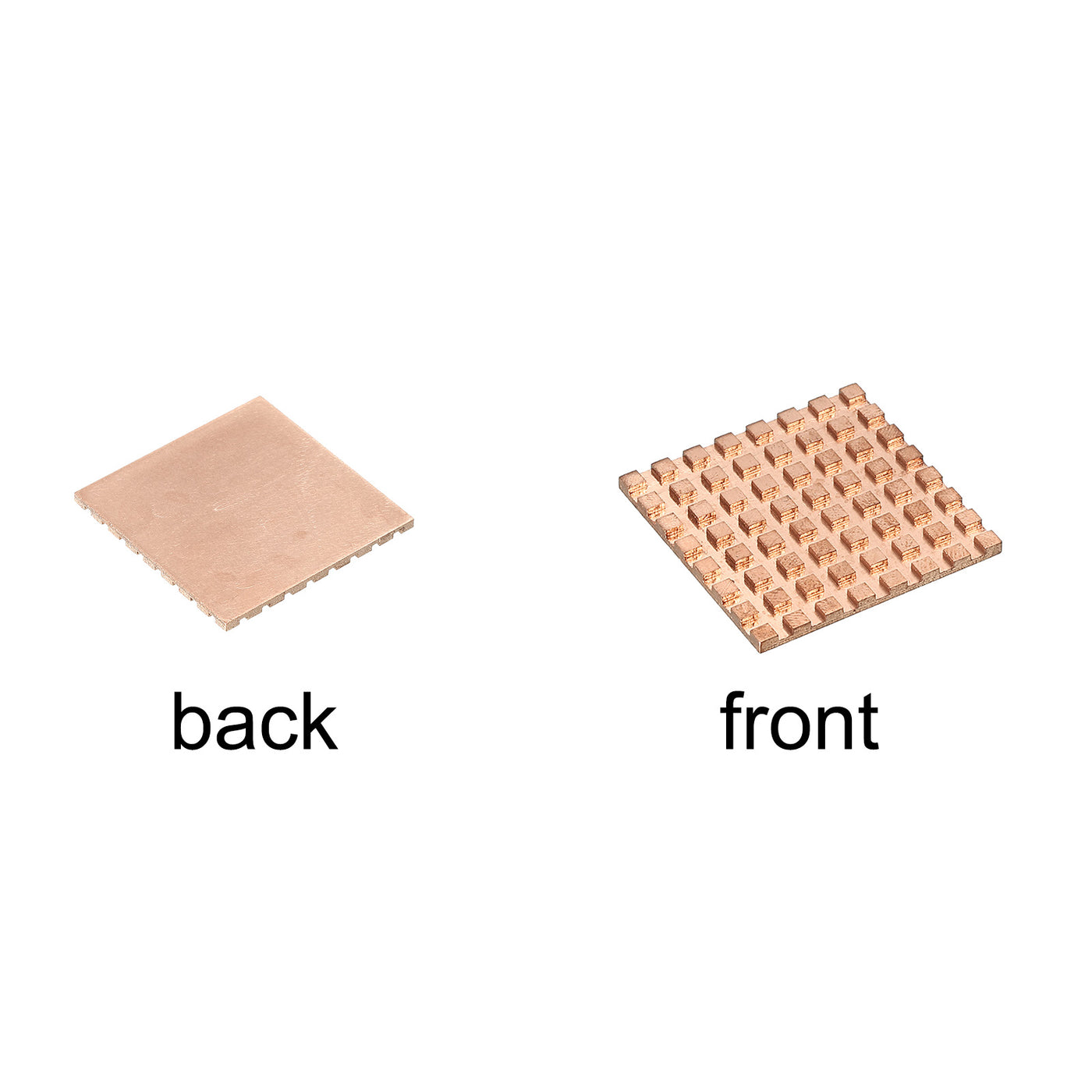 Harfington Heatsink Kit Pure Copper 30x30x2mm for IC MOS with Thermal Pads Pack of 2