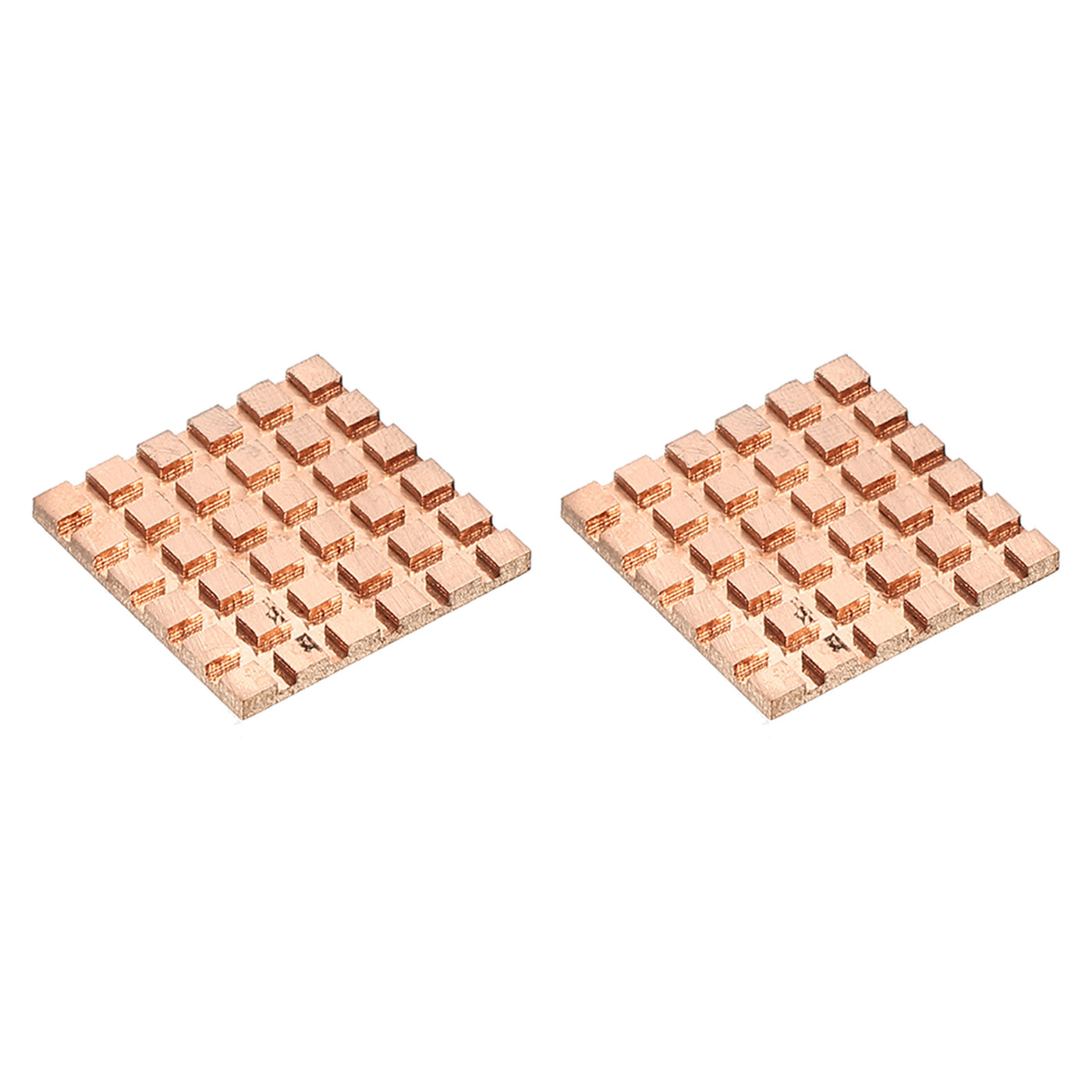 Harfington Heatsink Kit Pure Copper 25x25x2mm for IC MOS with Thermal Pads Pack of 2