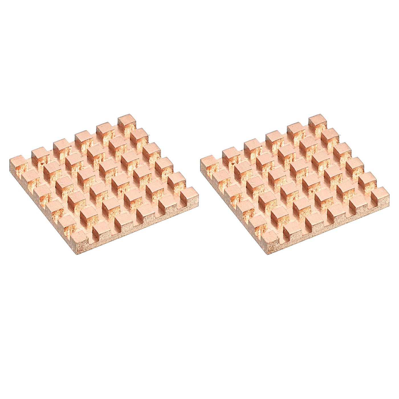 Harfington Heatsink Kit Pure Copper 25x25x3mm for IC MOS with Thermal Pads Pack of 2