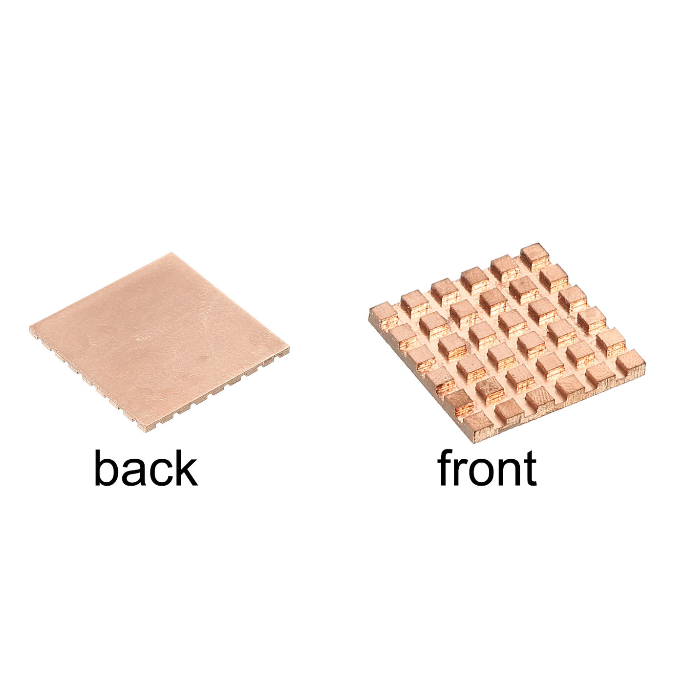 Harfington Heatsink Kit Pure Copper 22x22x3mm for IC MOS with Thermal Pads Pack of 2