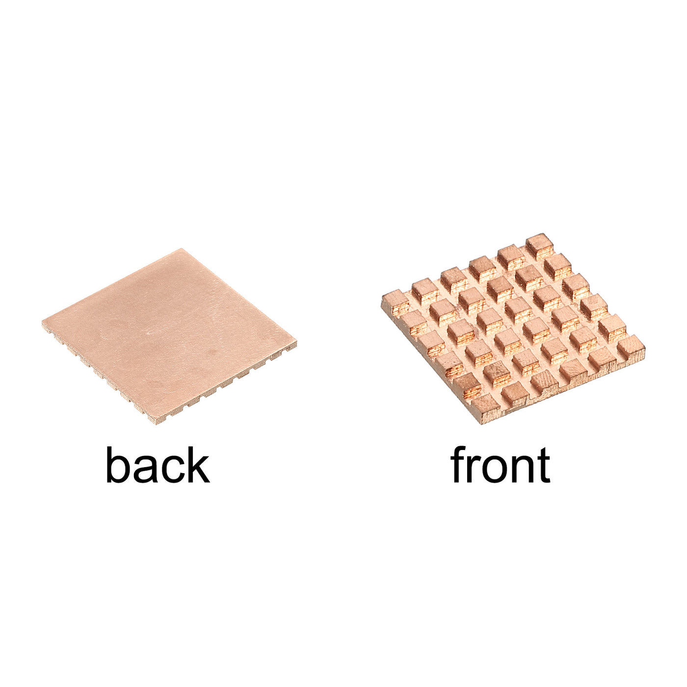 Harfington Heatsink Kit Pure Copper 20x20x2mm for IC MOS with Thermal Pads Pack of 2