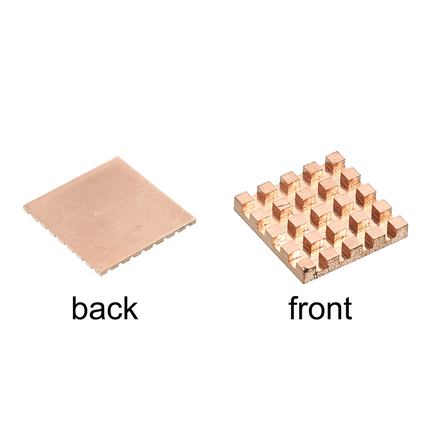 Harfington Heatsink Kit Pure Copper 15x15x2mm for IC MOS with Thermal Pads Pack of 2