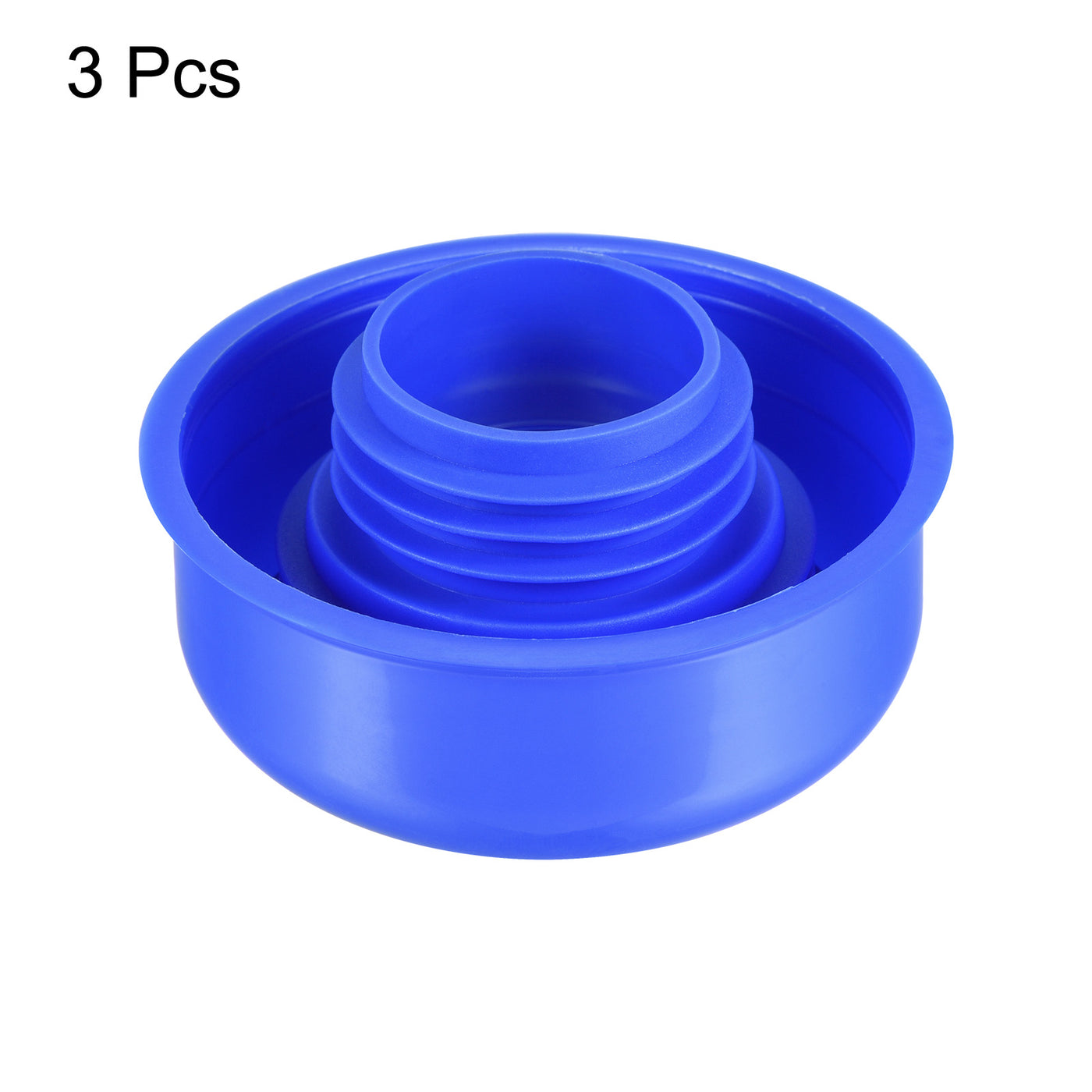 Harfington Drain Pipe Seal Hose Silicone Plug Sewer Sealing with Cover 3 Set Blue