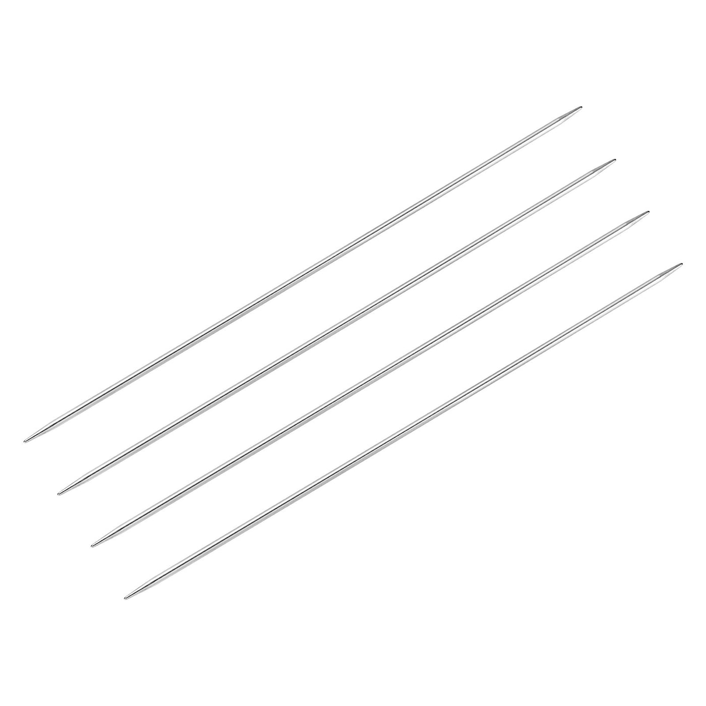 uxcell Uxcell 2 Pairs 4.8mm Double Pointed Knitting Sweater Needle Set, 15.75 Inches Length