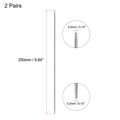 Harfington Uxcell 2 Pairs 3.2mm Double Pointed Knitting Sweater Needle Set, 9.84 Inches Length