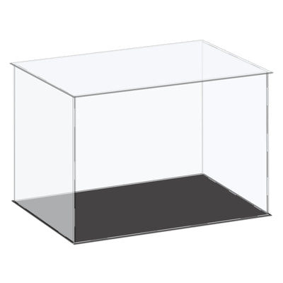 Harfington Acrylic Display Case Plastic Box Cube Storage Box Clear Small Assemble Dustproof Showcase 41x31x30.5cm for Collectibles Items