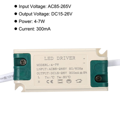 Harfington LED Driver, AC DC Male Connector Constant Current Rectifier Transformer External Power