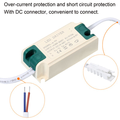 Harfington LED Driver, AC DC Male Connector Constant Current Rectifier Transformer External Power